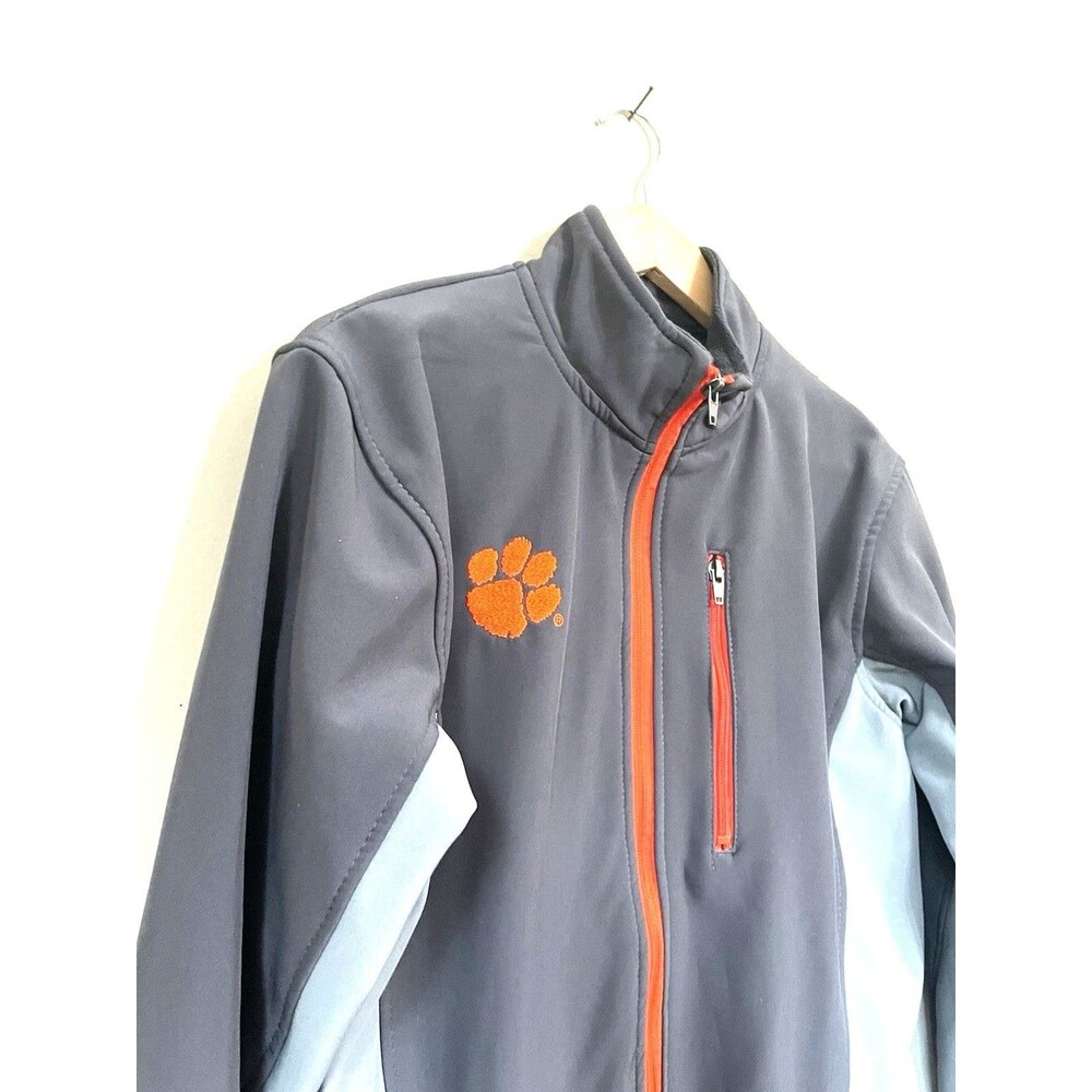 Clemson Tigers NWOT Knights Gray Full Zip Long Sleeve Jacket Mens Small